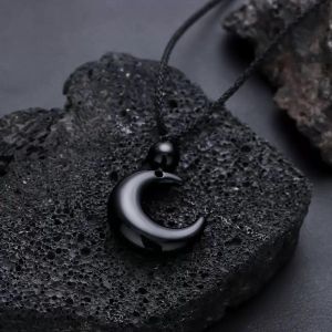 Moon Men’s Necklace Black Necklace