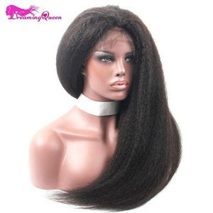Good Quality Virgin  Hair Cheap Kinky Straight U-Shape Wigs