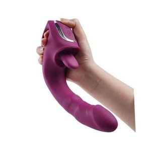 3 IN 1 Tongue Licking and Stimulation CLitoral Self-Pleasure G-Spot Vibrating Massager Masturbator Foreplay Licking Orgasm Climax Sucking Flapping Squirting Sex Toys Adult