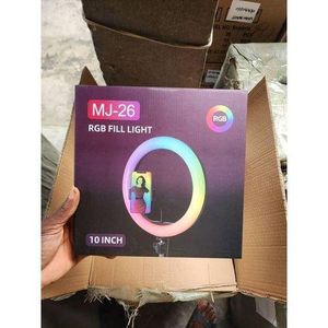 10"inch Dimmable RGB LED Selfie Ring Light With Tripod Stand