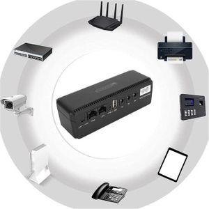 Mini Uninterruptible DC Backup 10400mAh Power Supply, Router Battery, 10400mAh, Multifunctional Network Portable Powerbank, DC Backup Power UPS for CCTV Camera Modem WiFi Router -  ninterruptible Power Supply to wifi router Powerbank