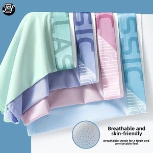 TMF 4pcs/Set Men Underwear Breathable Boxer Briefs -Multicolors