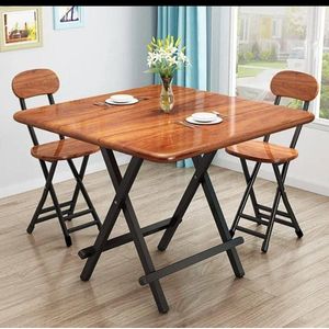 Foldable dining table set