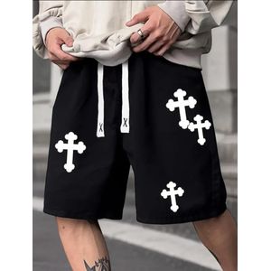 Men's Joggers Short Outdoor Quick Dry Shorts Zipper Pockets Running Sports Gym Knicker Pants 