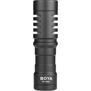 Boya BY-MM1 Universal Cardioid Condenser Microphone On-Camera Video Microphone For DLSR Camera For IPhone Smartphones