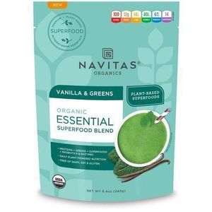 Navitas Essential Super food Protein Blend, Vanilla & Greens, 8.4oz 240g