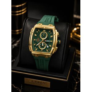 Curren Poedagar Premium High Quality Watch - Water Resistant Sport Quartz Business Wrist Watch with Free Bracelet