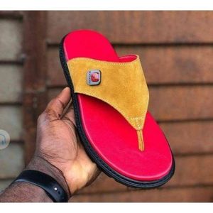 Men's Suede Stylish Pam Slippers - Brown