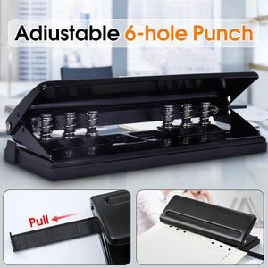 Loose-Leaf Paper 6 Hole Punch Standard Puncher 9170 Adjustable