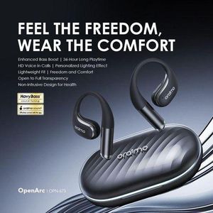 Oraimo Open-Arc Open-Ear Enhanced Bass Boost Wireless Earphones Ear-buds OPN-675-Spacegrey