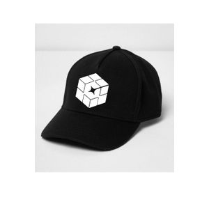  Design Baseball/Face Cap - Black 