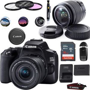Canon EOS 250D DSLR Camera (EF-S 18-55mm  Kit– 24.1MP 4K Video Wi-Fi 5 Years Warranty