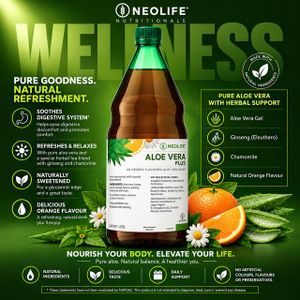 Vita Aloe Vera Plus Orange - Soothing Aloe & Herbal Wellness Drink
