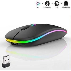 Bluetooth Dual-mode Led Gaming Rechargeable Wireless Mouse