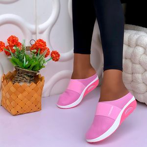 Genetic Women’s Pink Slip-On Sneakers – Lightweight Breathable Walking Shoes with Cushioned Sole