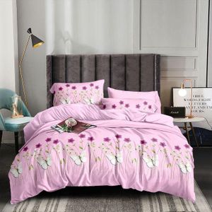 LUXURY COTTON FLORAL BEDSHEET SET With Pillowcases(Soft Bedding)
