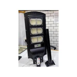 1000W 3-Eyes Divided Solar Powered Street Light 144LED Very Bright Flood Security Lights Outdoor + free pole