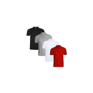 4 in 1 Unisex Plain Polo Collar Neck