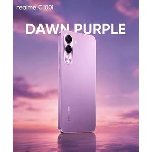 Realme C100i - 6.8",4GB/128GB ROM,Dual Sim,Android 16,6600mAh - Dawn PURPLE