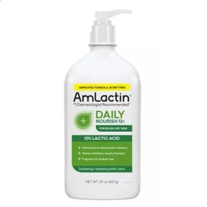Amlactin A+mlactin Daily Nourish Lotion with 12% Lactic Acid – 20oz/567g (Scent Free)