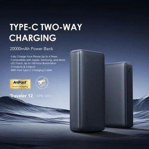 Oraimo Traveler 20000mAh Power Bank Type-C Input & Output Fast Charging