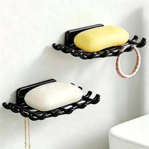 2 PCS No-drill storage rack, soap dish, bathroom storage box, wall shelf, Soap Dishes