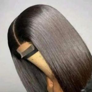 Black Friday Bob Cut Straight Hair 3 bundle with closure