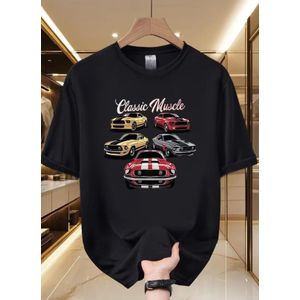Classic Muscle Crew Neck T-shirt-Black 