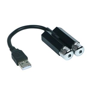 Multicolor Double USB Car Decorative LED Star Light Mini LED