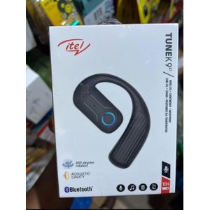 itel One Ear Wireless Earbuds, Compact Size, Single-Ear Hanging Design,Suitable for Sports, Office and Business Use, Compatible with Mobile Phones - Tune k9 BLACK
