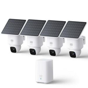 eufy eufy_ Security SoloCam E30, 4-Cam Kit, Security Cameras Wireless Outdoor, Solar Camera Outdoor Wireless