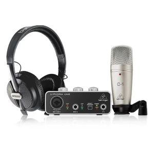 Behringer UM2 SOUNDCARD AND C1 MIC  STUDIO COMBO 