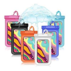 Transparent PVC Waterproof Mobile Phone Bag Water Proof Phone Pouch -2pcs