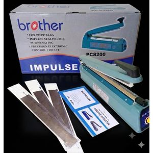 Impulse Hand Sealer PCS200 (8-Inch Manual Plastic Bag Heat Sealing)