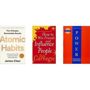 Atomic Habits + How To Win Friends And Influence People + The 48 Laws Of Power