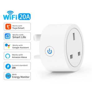 Tuya Smart Plug Zigbee EU 16A/20A Smart Socket With Power Voice Control  Works