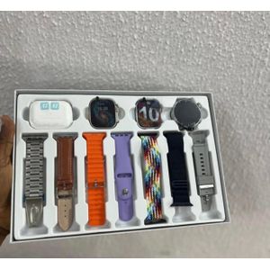 i90 SMARTWATCH SUITE WITH 7 STRAPS 3 WATCHES AND EARBUDS