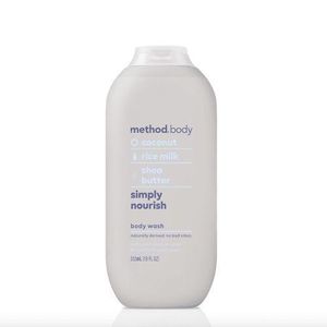 Method body coconut rice milk shea butter simply nourish body wash
