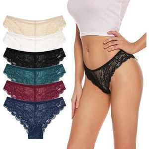 6pcs Lace Panties For Ladies (different Colors