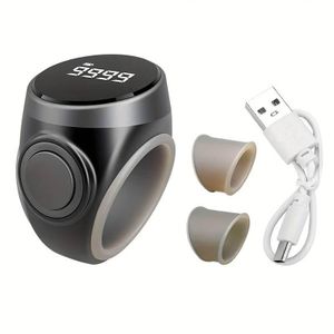 OLED Display Counting Ring, with Skin-friendly Silicone Adjustable Ring, Easy to Use, Type-C Charging Interface, Long Battery Lif