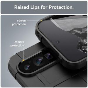 Rugged Shield Back Case For Google Pixel 9 - Black