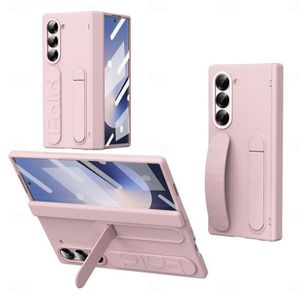 Samsung galaxy z fold 6 case with kickstand and also comes with a front screen protector 