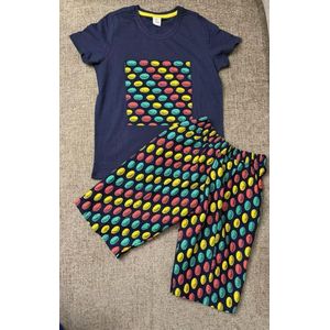 African Navy Blue T-Shirt & Short /Ankara