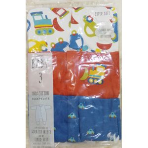 George Car Sleepsuits 6-9Months