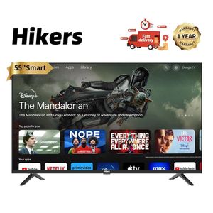 Hikers 55'' Inch Frameless Android Smart 4K LED TV-Black+12 Months Warranty