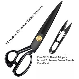 LMDZ Sewing Scissors Set With Yarn Scissors Tape Measure Black