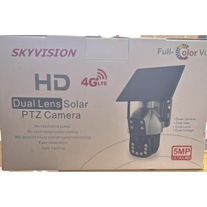 Sky Vision 5MP Dual Lens Solar PTZ Camera 