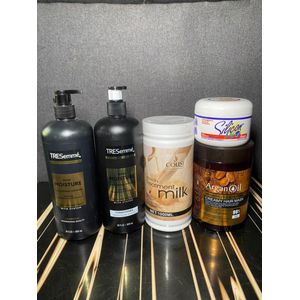 Ors 5 in 1 wig revamping combo - Tresseme Shampoo, Tresseme Conditioner, Colisi Keratin Treatment Milk, Silicon Mix, Argan Oil Creamy Mask