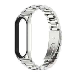 For Xiaomi Mi Band 6 / 5 / 4 / 3 Stainless Steel Replacement Watchband(Silver)