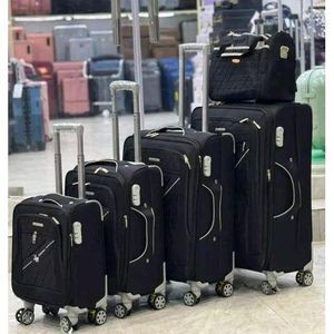 BLACK Trolley Luggage - 5sets